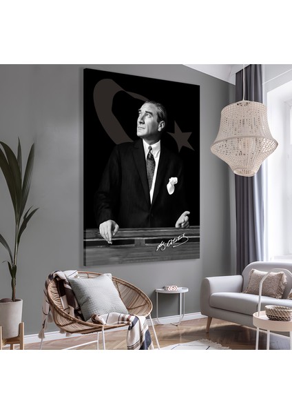 Mustafa Kemal Atatürk Kanvas Tablo