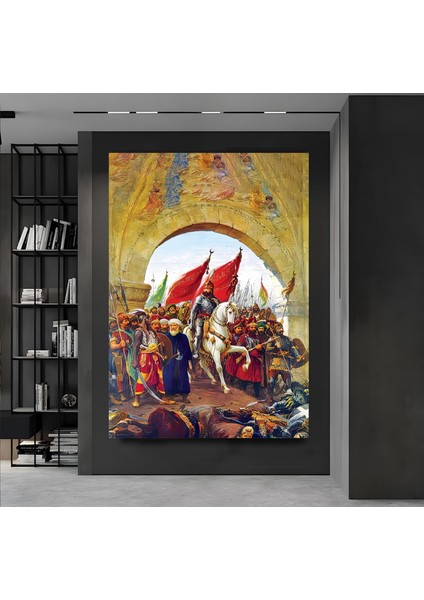 Fatih’in Istabul’a Girişi Kanvas Tablo modelleri