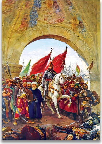 Fatih’in Istabul’a Girişi Kanvas Tablo indirimleri