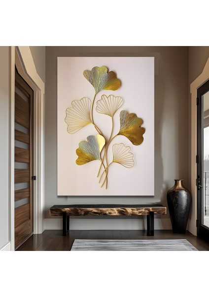Gold Yapraklar Kanvas Tablo fiyatları