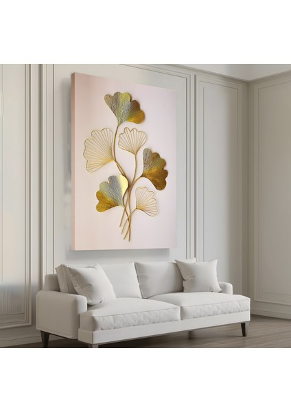 Gold Yapraklar Kanvas Tablo fırsatları