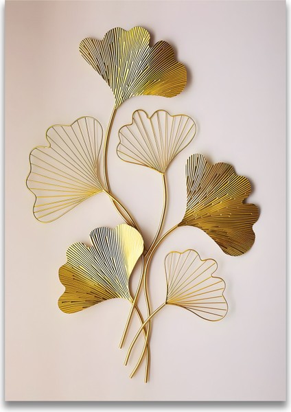 Gold Yapraklar Kanvas Tablo indirimleri