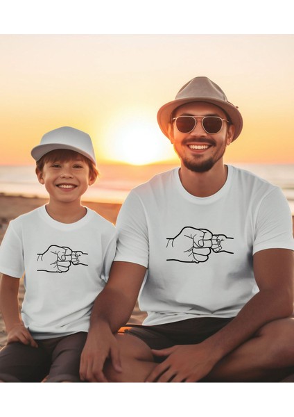 Baba Oğul Kız En Iyi Dost T-Shirt (Tekli Üründür Kombin Yapmak Için 2 Adet Sepete Ekleyiniz)