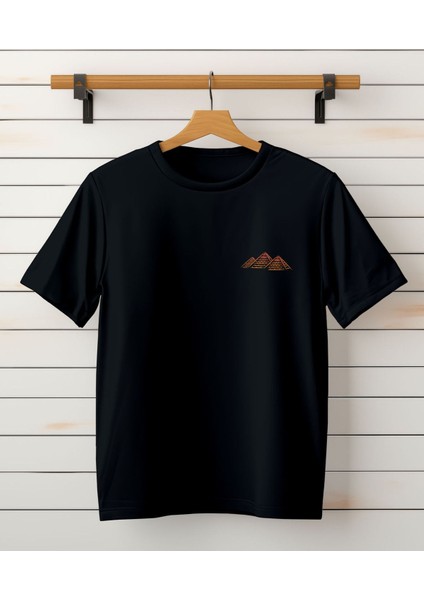 Tasarım, Baskılı Unisex T-Shirt -Cep Detaylı Tişört