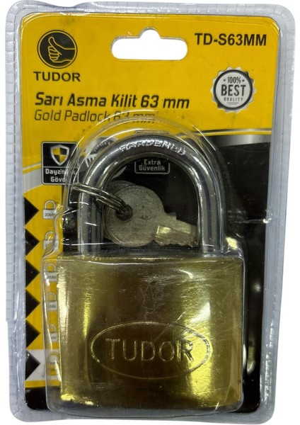 63 mm Sarı Asma Kilit