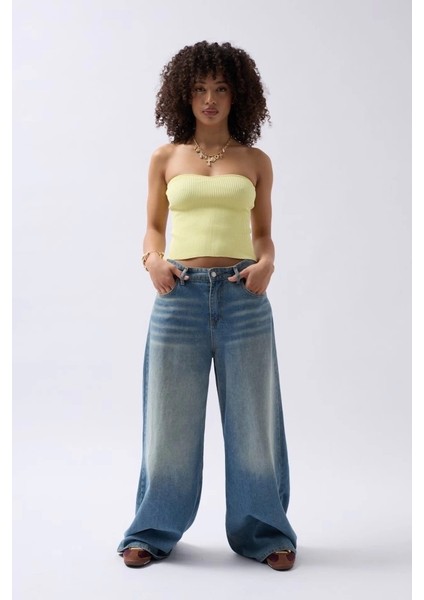 Straplez Dokulu Crop fiyatları