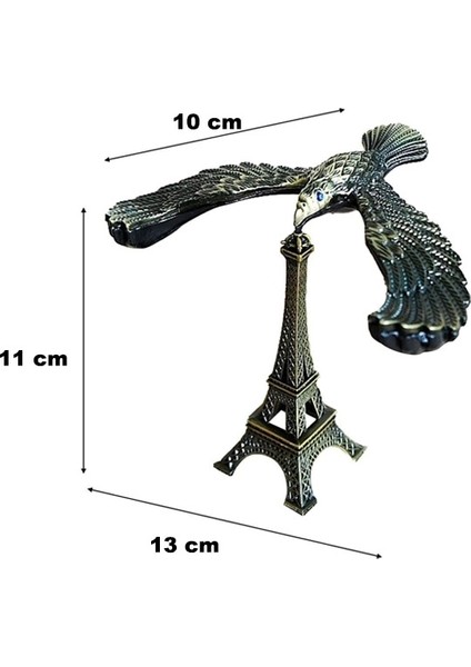 Metal Dengeli Kartal ve Eyfel Kulesi