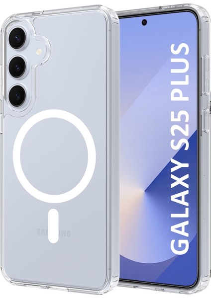 Samsung Galaxy S25 Plus Magsafe Özellikli Şeffaf Telefon Kılıfı