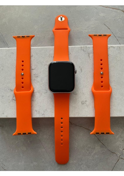 Apple Watch 42-44-46-48-49MM 10 9 8 7 6 5 4 Se Ultra Pro Starlink Solmaz Silikon Kordon Kayış