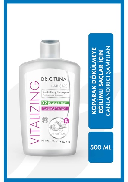Dr. C. Tuna Vitalizing Sarımsak & Capixyl Şampuan 500 ml