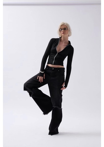 Fermuar Detaylı Bluz fiyatları