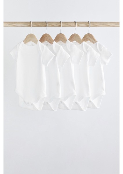 Pamuklu Beyaz Kısa Kollu Body Zıbın modelleri