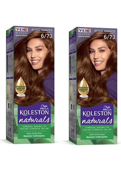 Naturals Saç Boyası Ayışığı Kahvesi 6/73 2x Paket
