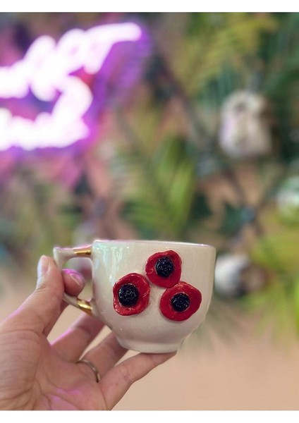 Gelincik Seramik Mug Kupa