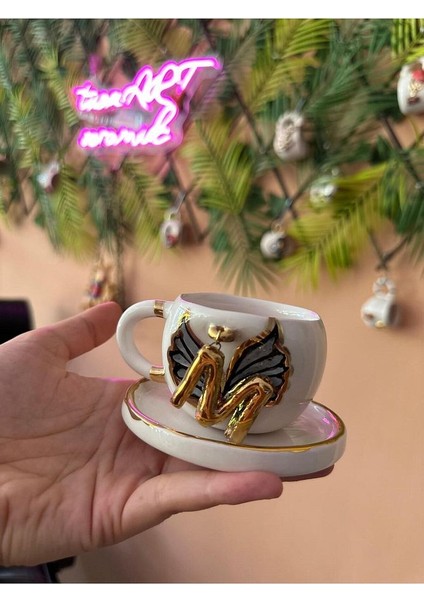 Sallanan Harf Seramik Mug Kupa 24K Altın Kaplama fiyatları