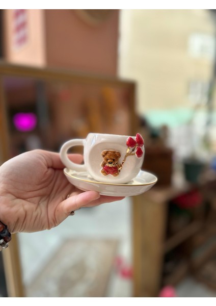 Uçan Balon Ayıcık Detay Sevgililer Günü Mug Kahve Fincanı fırsatları