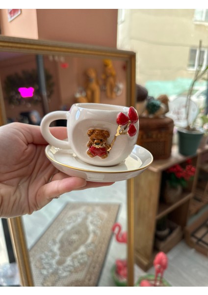 Uçan Balon Ayıcık Detay Sevgililer Günü Mug Kahve Fincanı indirimleri