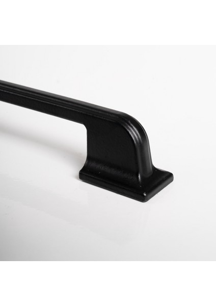 Mutfak Dolap Çekmece Kapak Mobilya Kulbu 96 mm 128 mm Lüks Metal Kulp Mat Siyah Kulp 10 Adet