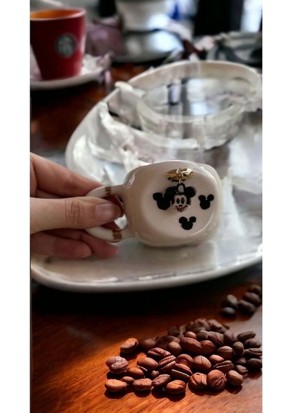 Sallanan Mickey Seramik Mug Kupa 24K Altın Kaplama fiyatları