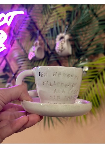 Yazılı Kahve Fincanı Seramik Kupa Mug fırsatları