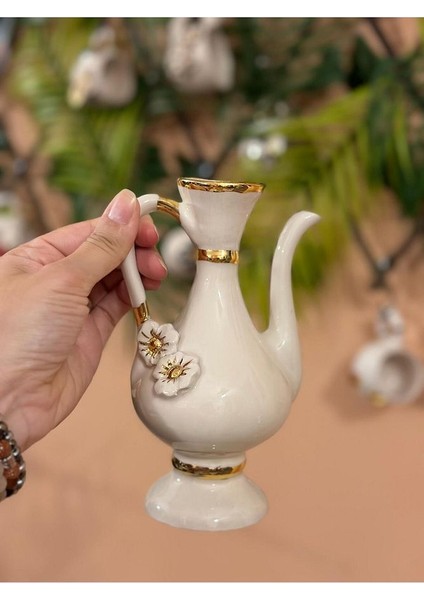 El Yapımı Seramik Ibrik Papatya Desen fiyatları