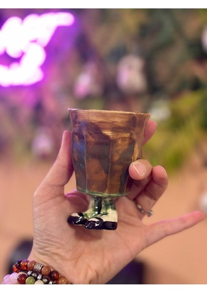 Ayaklı Espresso Bardak Seramik Mug Kupa Fincan
