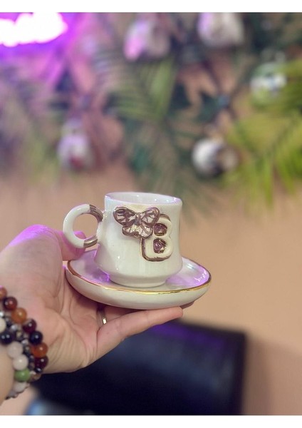 Kelebek B Harf Detay Seramik Mug Kupa 24K Altın Kaplama fiyatları