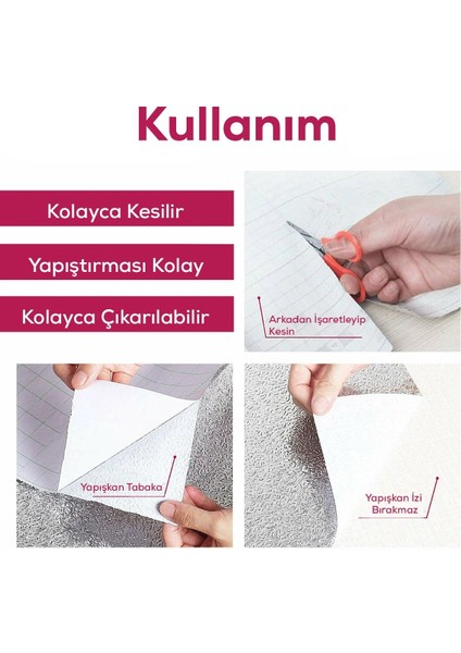 2MTX60CM Kabartma Desenli Kendinden Yapışkanlı Folyo- Mutfak, Banyo, Tezgah, Duvar Kâğıdı indirimleri