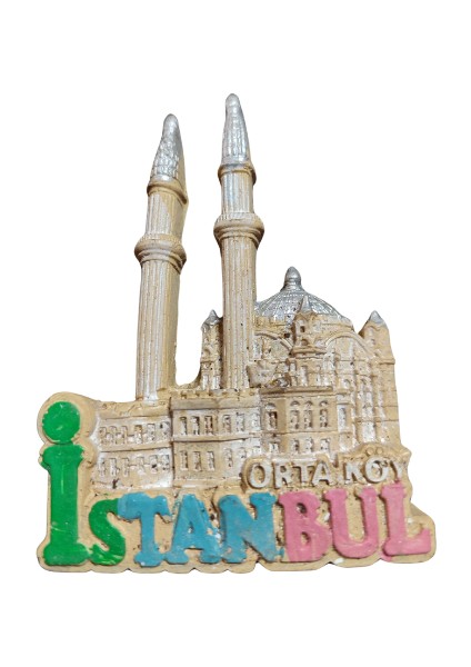Polyester Istanbul Ortaköy Cami Temalı Buzdolabı Magneti