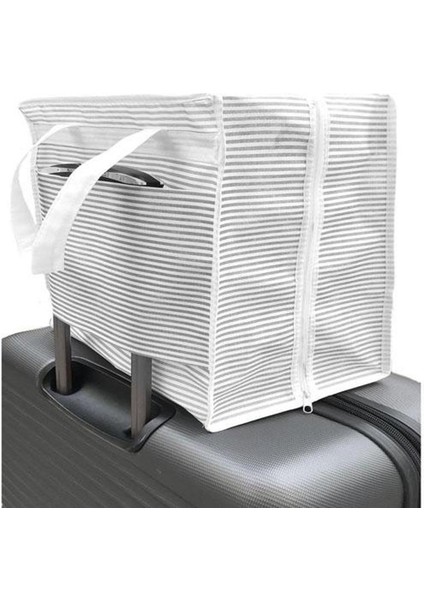 Ayakkabı Saklama ve Taşıma Çantası (Çizgili Model) Shoe Tote