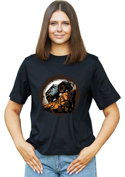 Kadın Offroad Temalı Regular Tişört modelleri