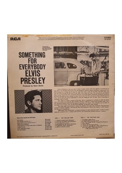 Elvis Presley - Something For Everydody - Plak Lp