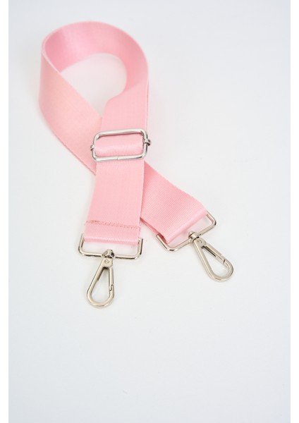 Baby Pink Ayarlanabilir Çanta Sapı Toz Pembe (Polyester) 110 cm G:4 cm