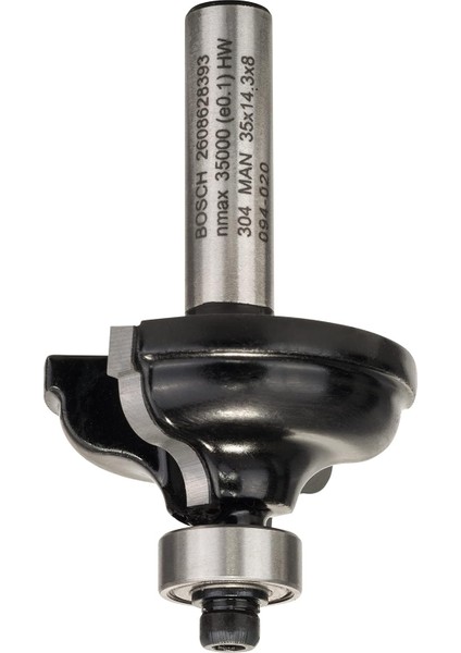 2 608 Aksesuarı 628 396 Profil Freze C 8 Mm, R1 4,8 Mm, G 9,5 Mm, L 14,3 Mm, G: 57 mm