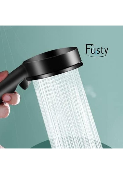 Glee Turbo Series 5 Fonksiyonlu Duş Başlığı - Yüksek Basınçlı Kaliteli El Duşu (3 Renk Seçeneği) (Beyaz)