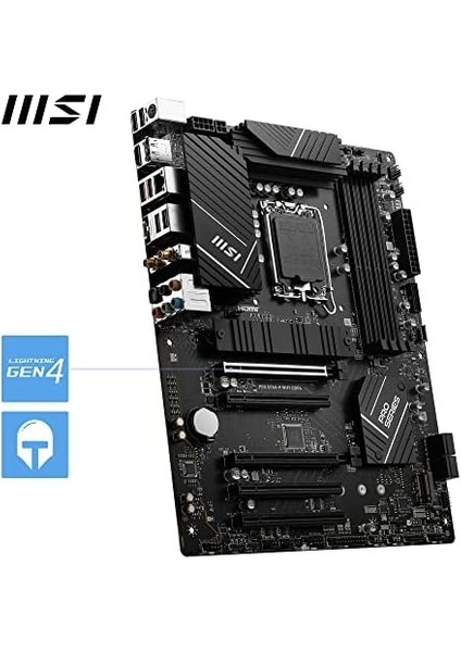 Pro B760-P Wıfı Ddr4 Soket 1700 Ddr4 5333(OC) Pcı-E,m.2 Usb3.2 Hdmı,dp, 1x 2.5g Lan Wı-Fı 6e Atx Anakart