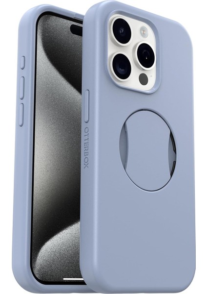 Ottergrip Symmetry, Iphone 15 Pro Için Kılıf, Magsafe Uyumlu, Düşmeye Dayanıklı, Entegre Saplı Koruyucu Kılıf, 3x Askeri Standartlara Göre Test Edilmiştir, Mavi