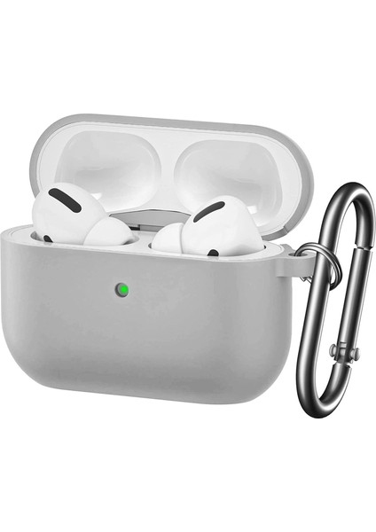 Airpods Pro Lansman Silikon Kılıf (Gri)