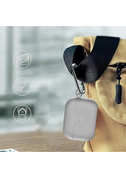 Airpods Pro Lansman Silikon Kılıf (Gri)
