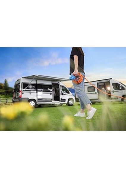 Cee Fişli ve Açılı Bağlantılı Kamp Cee Uzatma Kablosu, Topraklı Kombi Priz Dahil (25 M Kablo, Turuncu, 230 V/16 A, Dış Mekanda Kullanım, Almanya'da Üretilmiştir) fiyatları