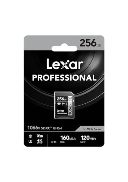 256GB Professional 1066X Sdxc Uhs-I Cards, Up To 160MB/S Read 120MB/S Write C10 V30 U3