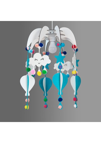 Design Otto Dream Bebek Odası Çocuk Odası Avize (Mavi)