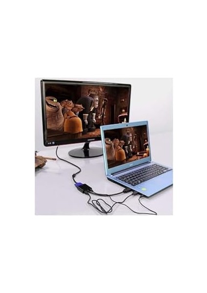 4488 HDMI To VGA Kablo Çevirici Dönüştürücü + Ses Destekli fiyatları