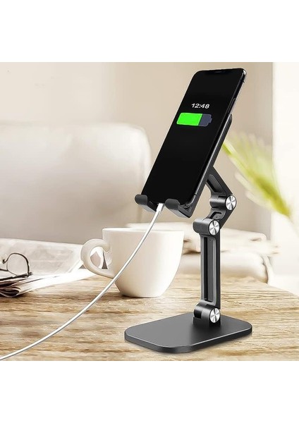 Nıppon, Katlanabilir Masaüstü Telefon Tutucu ve Standı - Ayarlanabilir Tablet Standı