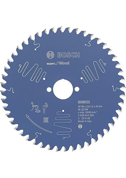 Dairesel Testere Bıçağı Expert Için Ahşap, 190 x 30 x 2 Mm, Diş Sayısı 48, 1 Adet, 2608644085