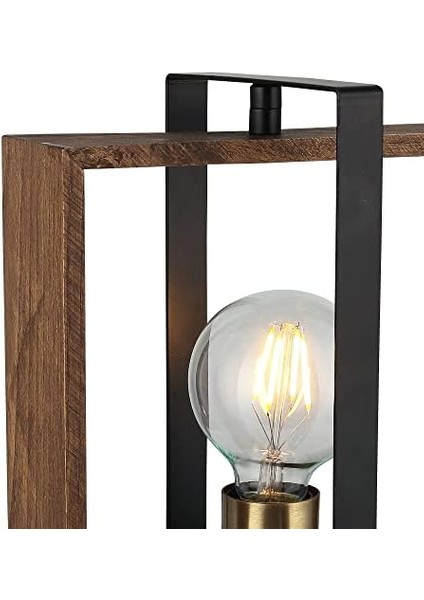Karo Eskitme Siyah Boyalı Masa Lambası 1 x E27