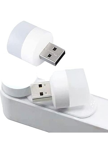 USB LED Küçük Beyaz Işık - Beyaz Işıklı USB Küçük LED Lamba, Koridor, Tuvalet, Oturma Odası, Çocuk Odası Için Rehber Gece Aydınlatma