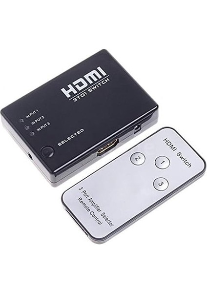 AL-4678 3 Port HDMI Çoklayıcı Çoğaltıcı Kumandalı