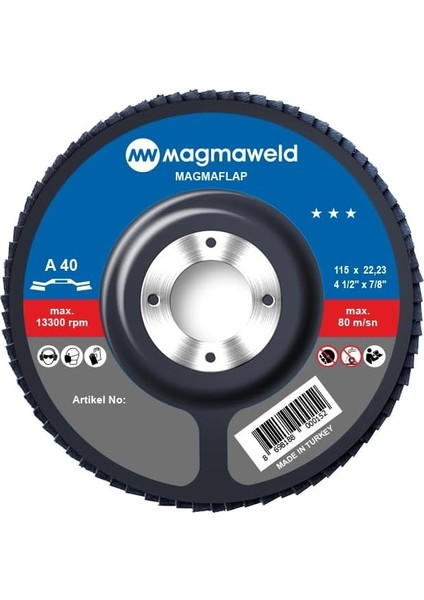 Magmaflap 40 Kum-Ao 115X22 mm 10 Adet