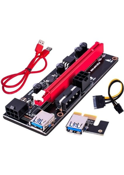 Pcı E 1x To 16X USB 3.0 Riser Ekran Kartı Bitcoin V009S 9.nesil